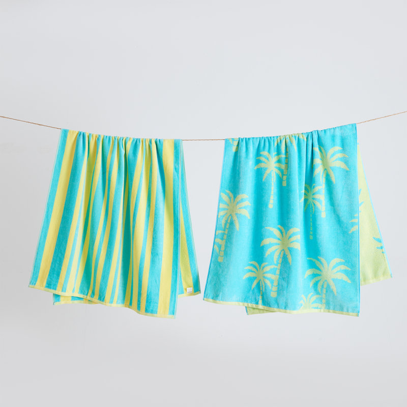 Ensemble de serviettes de plage 100% coton