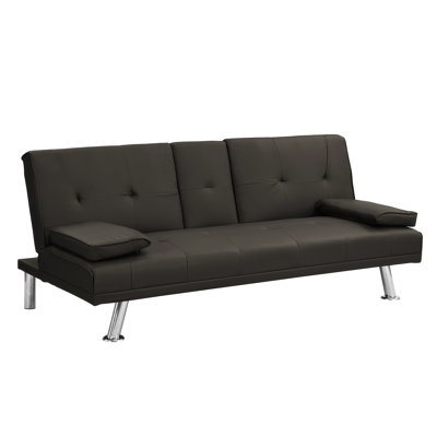 GZMWON Sofa Bed With Armrest Two Holders-28.38" H x 66.18" W x 31.78" D