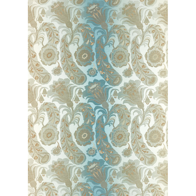 Sezincote Damask Fabric, La Seine