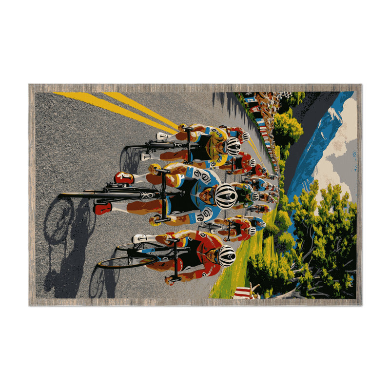 Tapis intérieur et extérieur gris Transport, Rectangulaire 8 pi x 10 pi