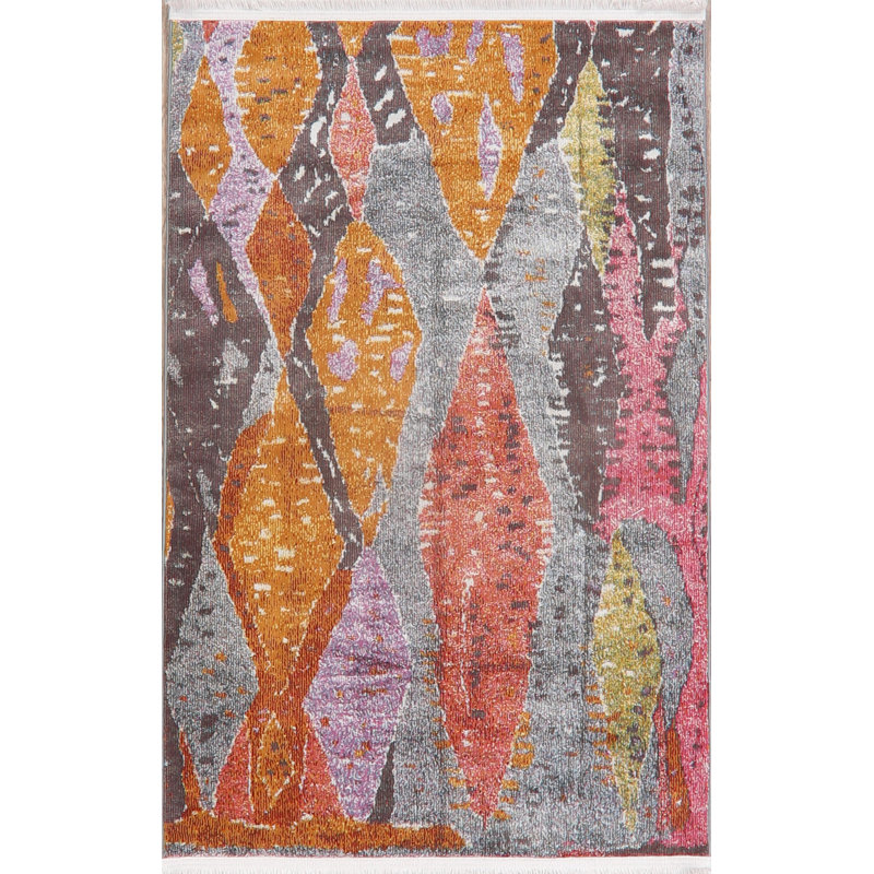 Sidd Abstract Indoor Rug, Rectangle 3'11" x 5'7"