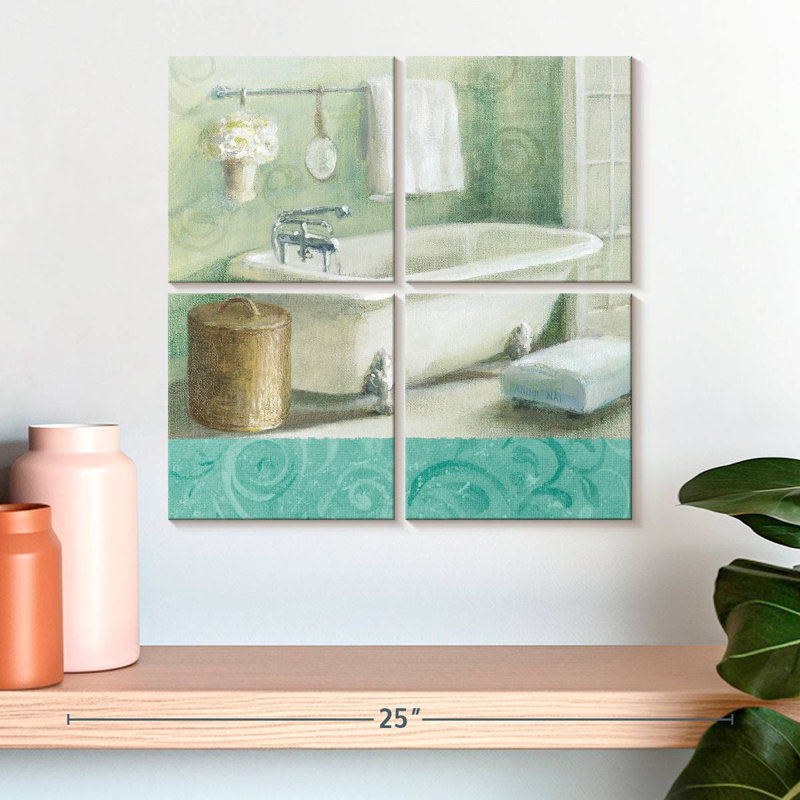 Lilie Refresh Bath Border I, 18" H x 18" W