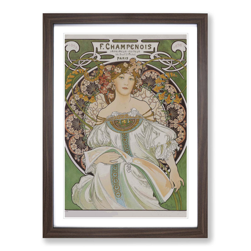 Single Picture Frame Print, Walnut