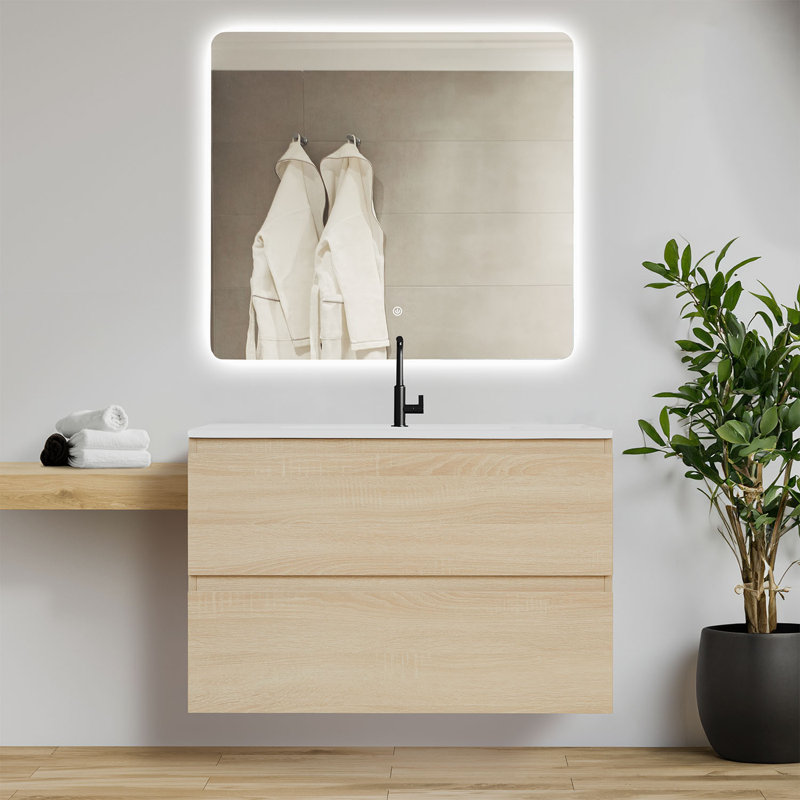 Amogha 80.5 mm Wall Mounted Single Vanity