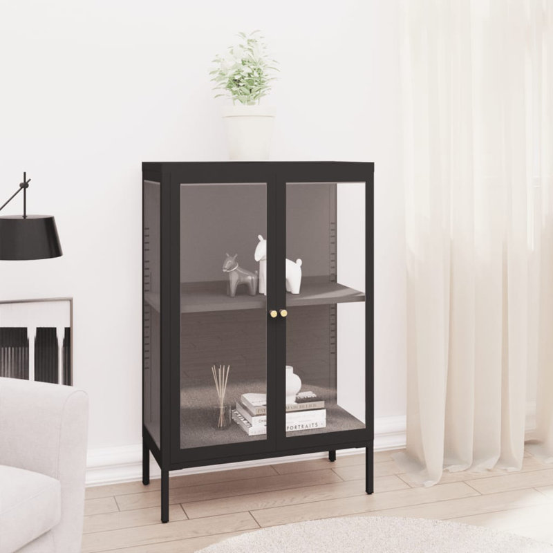 Sideboard Black Powder-coated steel Medium Adjustable Feet, Black