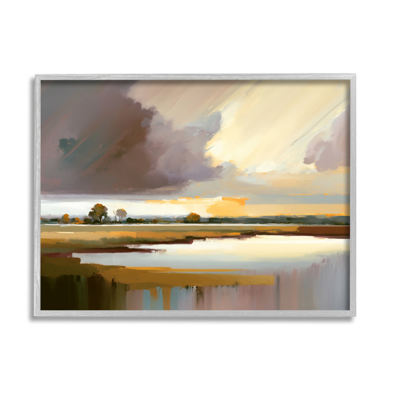 "Stupell Industries", art abstrait sur toile par Andrea Haase, H 11 po x l 14 po x P 1,5 po, Estampe numérique Farmhouse