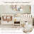 Platform Bed With Built-in Bookshelves And Storage Drawers,safety Staircase Design Safety Rails, Easy Assemble ( shelves)-1042526985-1043661210