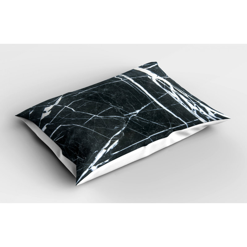 Marble Polyester Abstract Sham Set, Twin