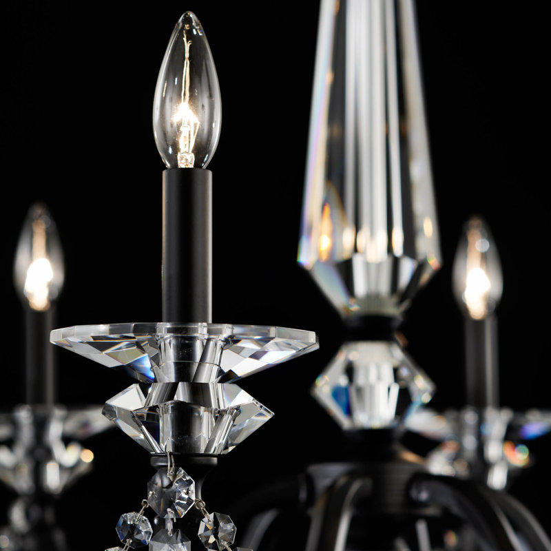 Verona 6 - Light Chandelier, Black