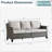 Arlene All-Weather Outdoor Patio Wicker Sofa With Thick Cushion-421152098