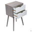 Ensemble de 2 tables de chevet avec rangement à deux tiroirs