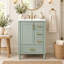 Armoire transitionnelle 24 po avec lavabo en céramique 3 tiroirs 24 po-458853344