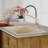 Karran Quartz 33'' X 22'' Double Bowl 60/40 Top Mount Drop-in Kitchen Sink Kit-54821671