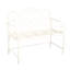 Banc de jardin Sunnydaze - blanc-559439991