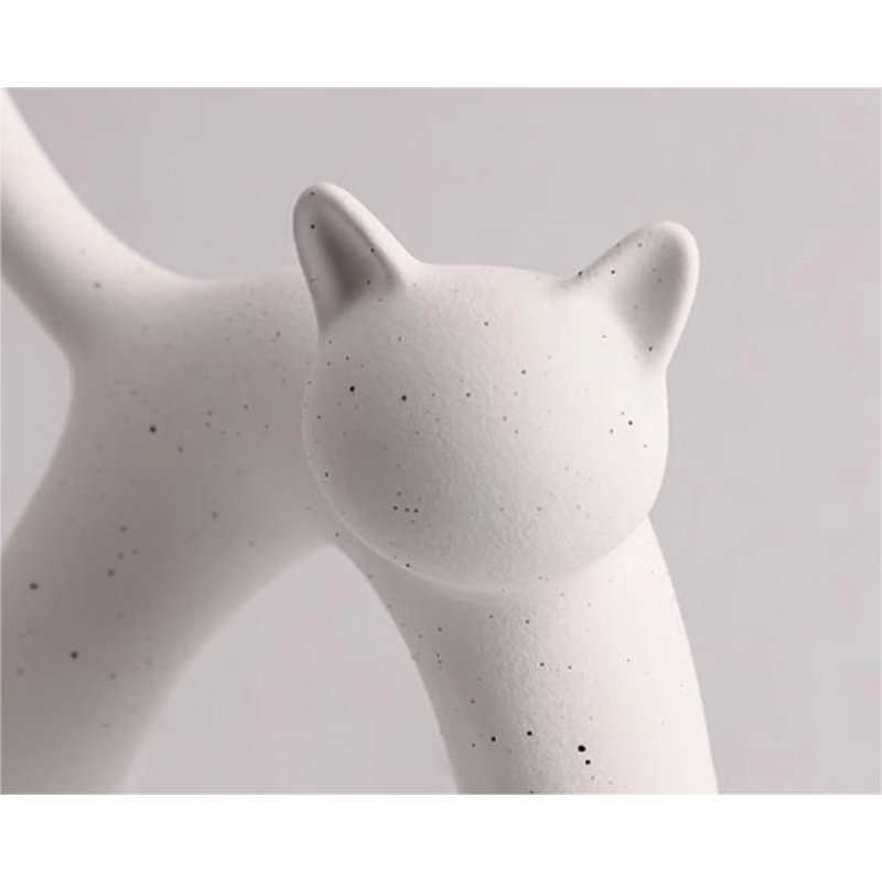 Hisbe, objet décoratif, Blanc / noir