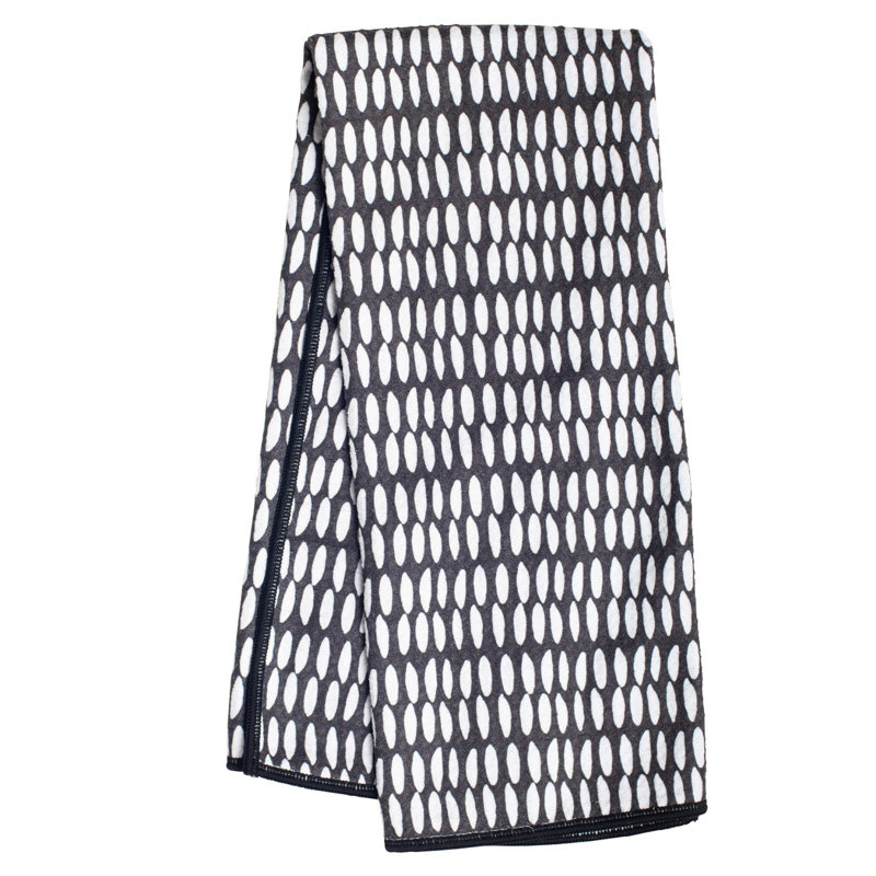 Jacquard Dish Cloth Kitchen Towel, Black