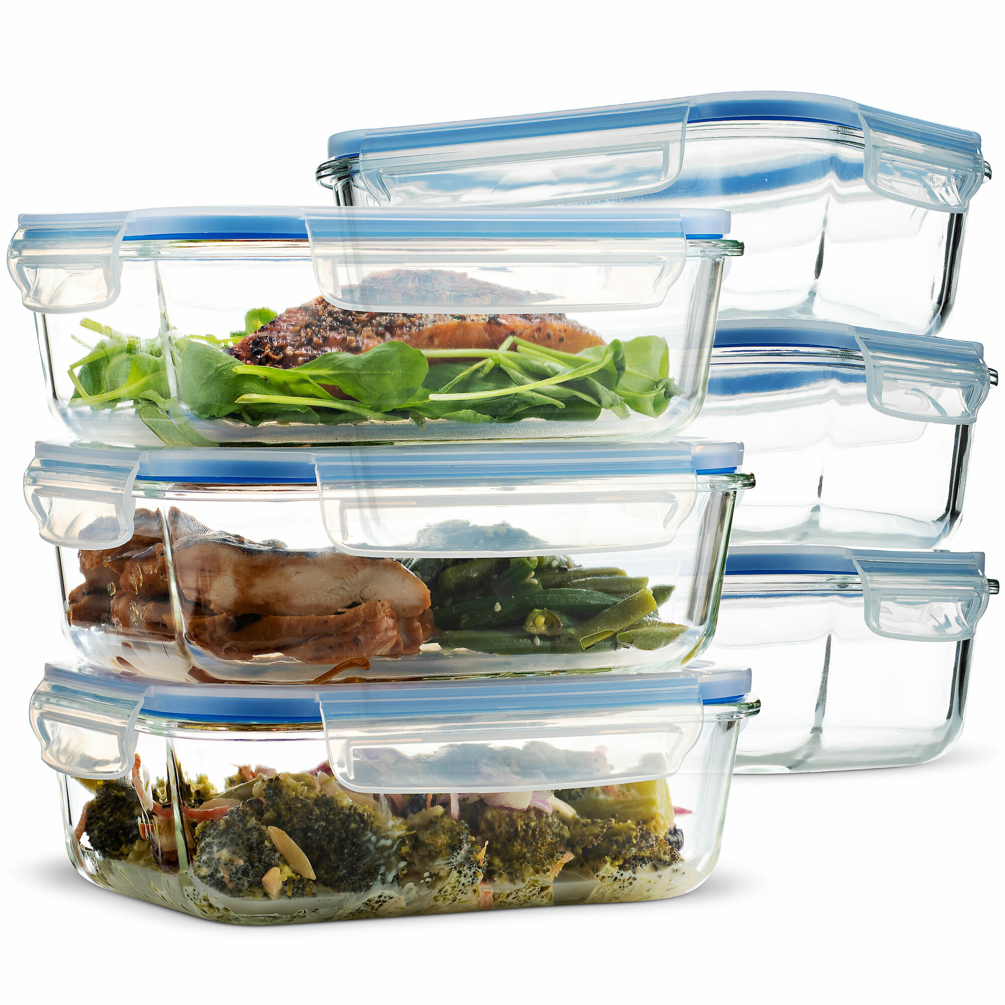 Rebrilliant Lana Glass Food Storage Container - Set of 6 & Reviews