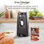 Tower T19007 3-in-1 Electric Can Opener with Knife Sharpener & Bottle Opener, Black