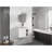 24'' Wall-Mounted Bathroom Vanity With White Ceramic Sink & Soft-Close Door, , Glossy White-120049331-120049329