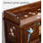 Solid Wood Hand-Painted Flower and Bird Pattern Shoe Storage Bench-1153316565