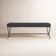 Janeen Boucle And Metal Bench-950344881-989307129