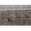 Tapis tribal à rayures Gabbeh 7 x 8