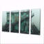 «Monocrhome», ensemble de reproductions d'art mural gris et vert-2067745316