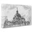 Almudena Cathedral in Madrid Spain in Abstract - Wrapped Canvas Graphic Art Print-55306493