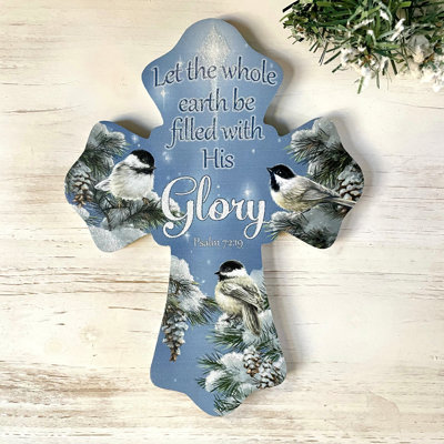 His Glory Wooden Cross
