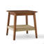 Table d'appoint 23 "avec tablette tissée, table d'appoint Boho avec rangement, tables de chevet, petite table d'appoint-1609579794