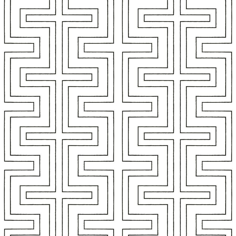 Halsted Modern Geometric Peel & Stick Wallpaper, Quartz White, Self-adhesive