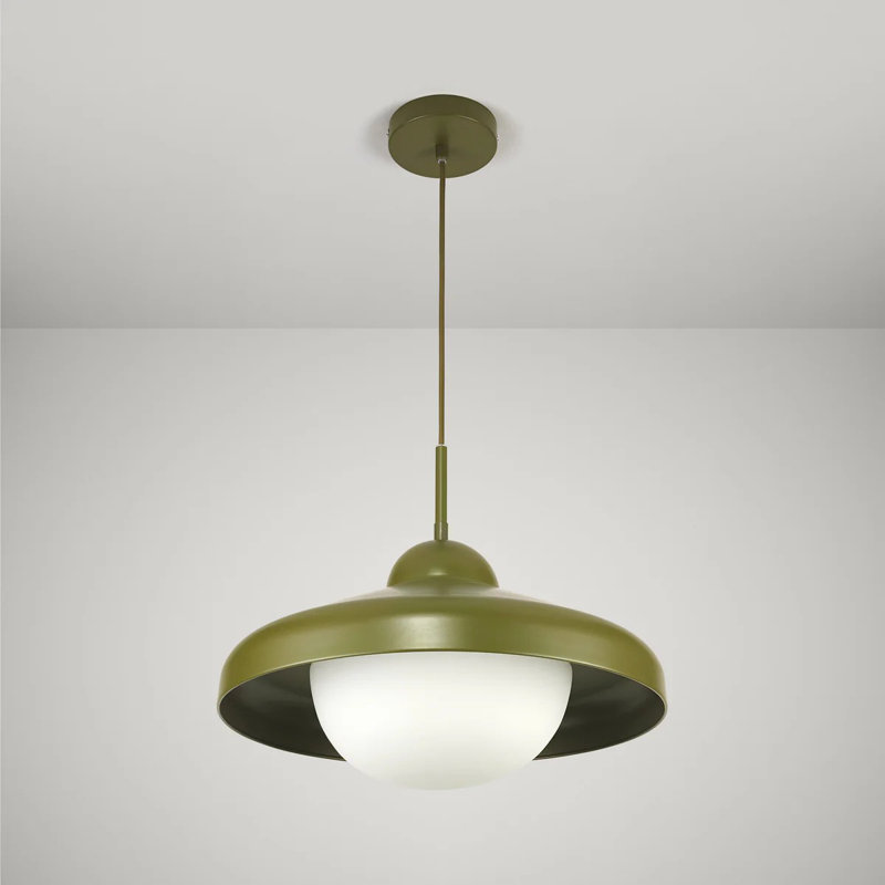 FREYA Pendant Ceiling Light, Khaki Green