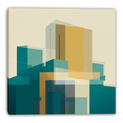 Art mural sur toile Teal Towers