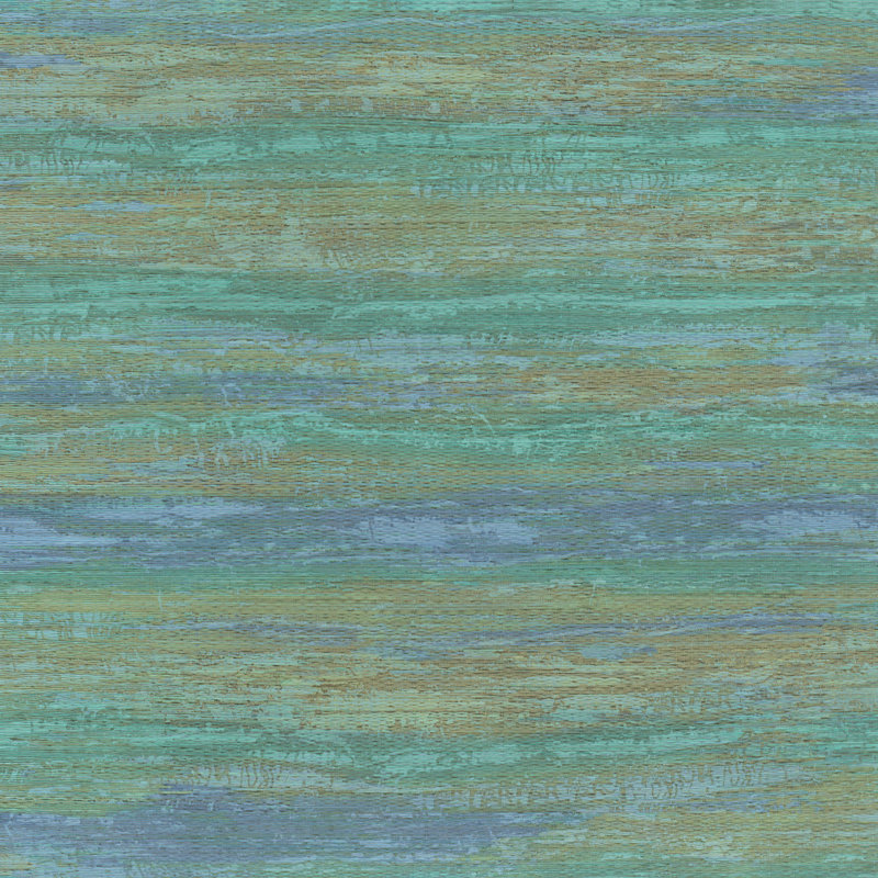 Energy Collection Grasscloth Effect Matte Wallpaper Roll, Green