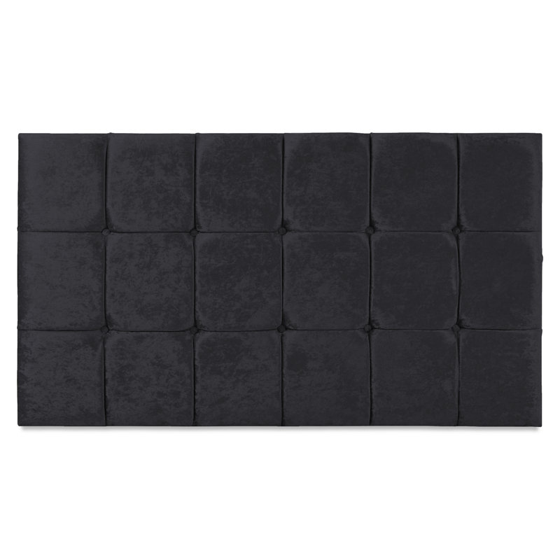 Bridgeman Upholstered Headboard, Black, Double (4'6)