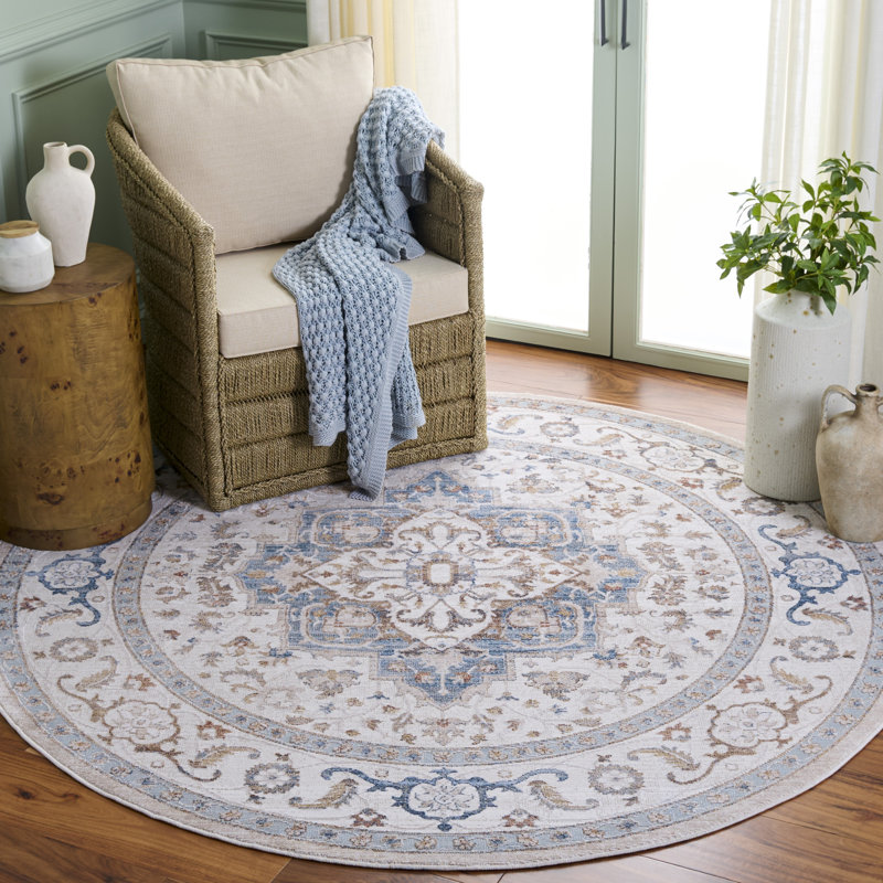 Ellwood 212 Performance Oriental Rug, Round 6'5"