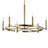 Tolani 6 - Light Wagon Wheel Chandelier-738509872-707100414