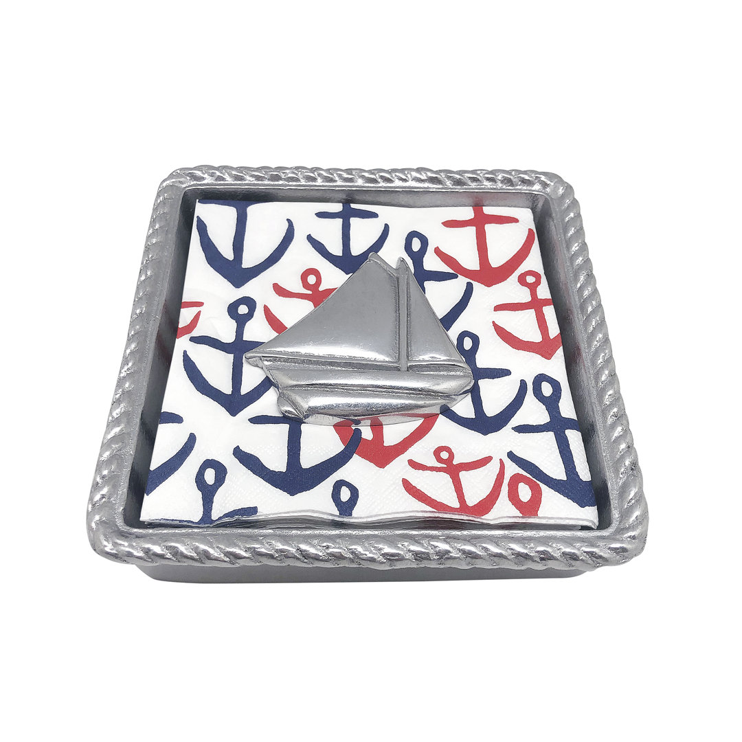 High Seas Metal Napkin Holder Mariposa