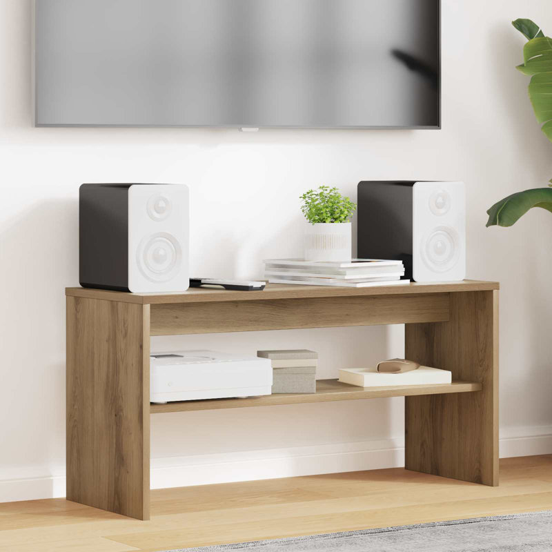 TV Stand, 40cm H x 80cm L x 30cm W, Artisan Oak