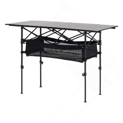 Table de camping pliante en aluminium