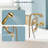 2 Handle Wall Mounted Clawfoot Tub Faucet with Diverter
