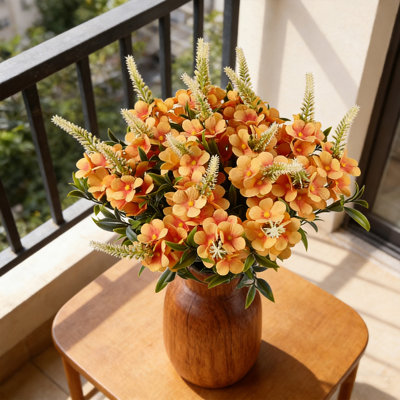 20 PCS de fleurs de cerisier artificielles fleurs de narcisse faux arrangement de fleurs printanières pour décoration intérieure de jardin intérieur et extérieur