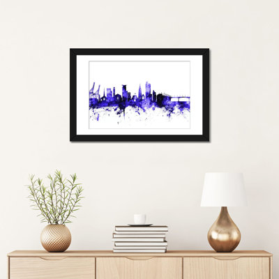 « southampton, england horizon » par michael tompsett, impression sur toile tendue