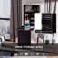 Bureau convertible mural pliable, bureau flottant multifonctionnel pour espaces compacts et esthétique moderne