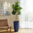 23.75"H Set Of 2 Oversized Eco-Friendly PP And Stone Honeycomb Textured Tall Plastic Planter-593483615