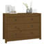 Side Cabinet 100x40x72 cm Solid Wood Pine-534450248