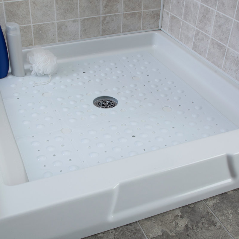 Buskerud Extra Large Shower Mat, Solid White