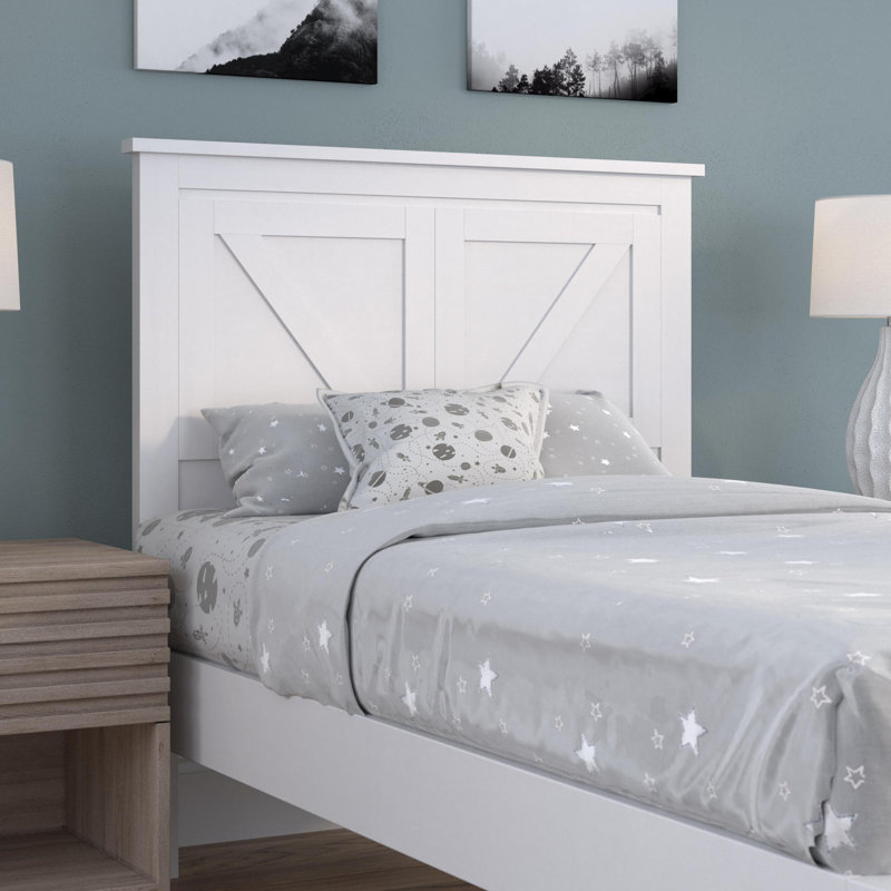 Faulkner Solid Wood Headboard, White, Twin