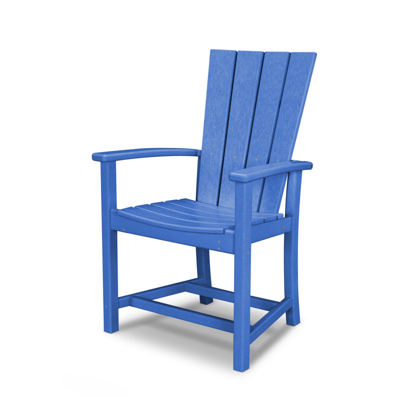 POLYWOOD Quattro Adirondack Dining Chair, Pacific Blue
