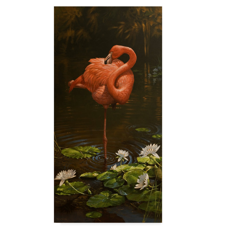 « pirhouette », reproduction de peinture à l’acrylique sur toile tendue, H 32 po x l 16 po x P 2 po